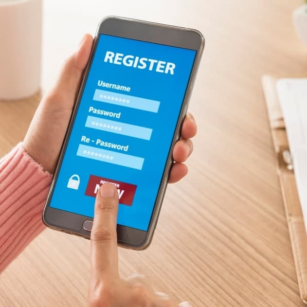 Register on the Portal